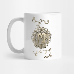 Virgo Floral Zodiac Design BRONZE Mug